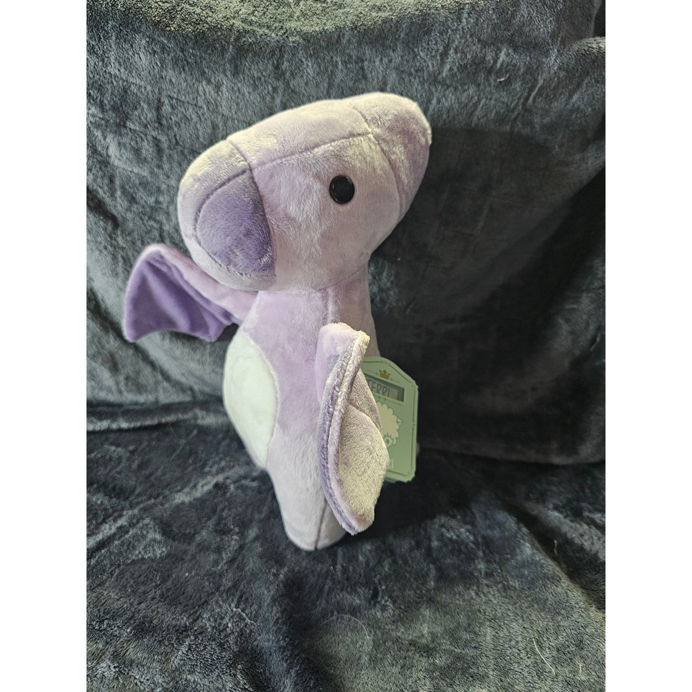 Bellzi Terri Pterodactyl Purple 12" Plush Dinosaur